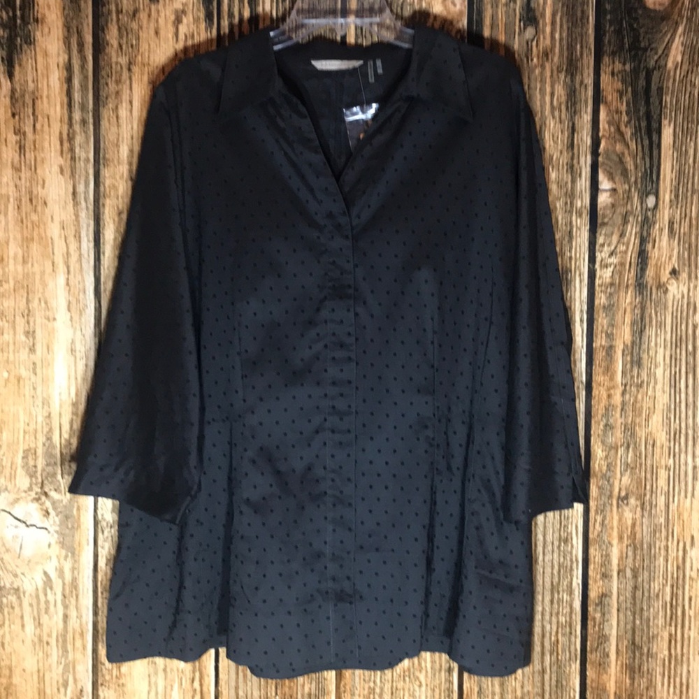 Soft Surroundings black button up